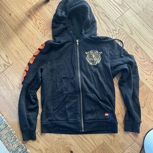 Aviator Nation x Dreamland tiger full zip hoodie